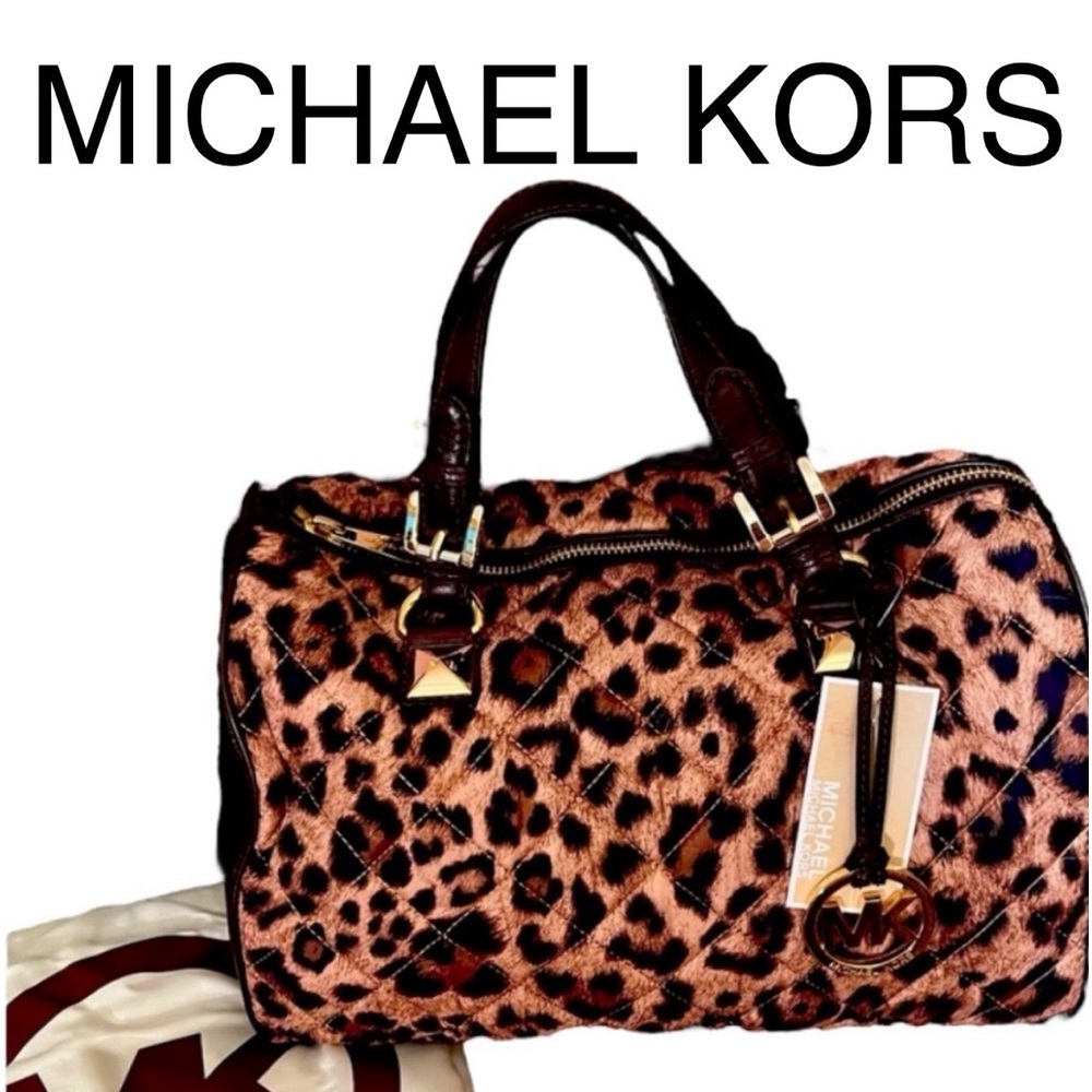 Michael Kors Leopard Satchel